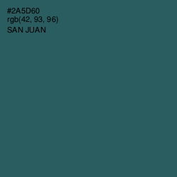 #2A5D60 - San Juan Color Image